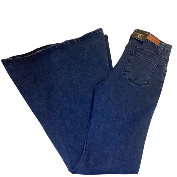 Lucky & Blessed Women's Super Bell Bottoms Blue Jeans Size 6-26X34 Brand New Tag - Picture 5 of 6
